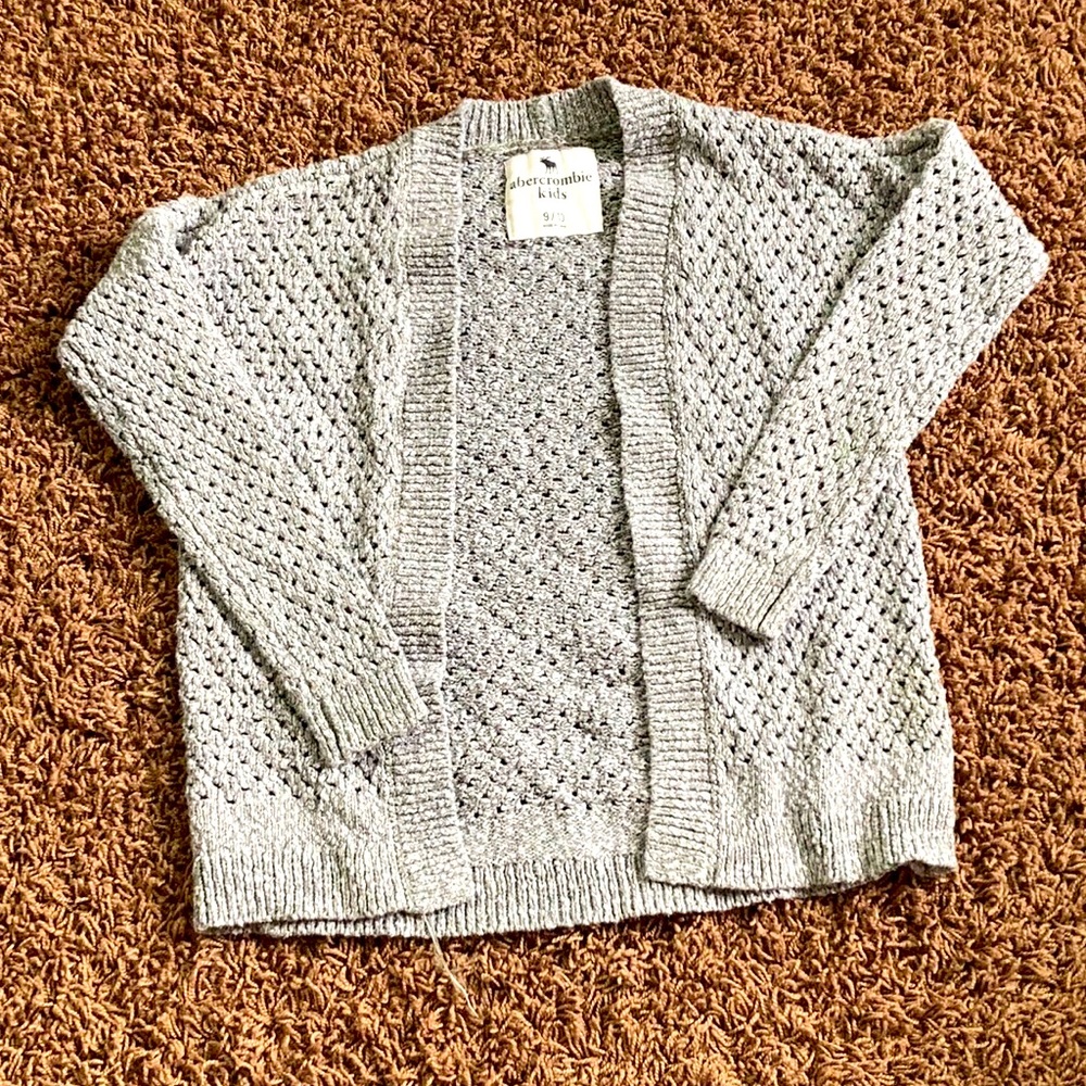 gray cardigan size 9/10